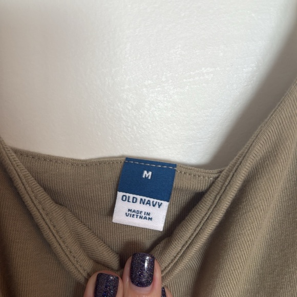 Old Navy Mixed Material Midi Dress - Picture 5 of 6